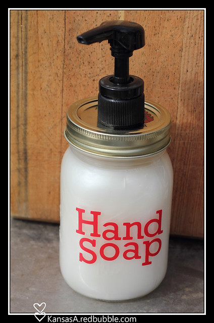 Hand soap pump jar
