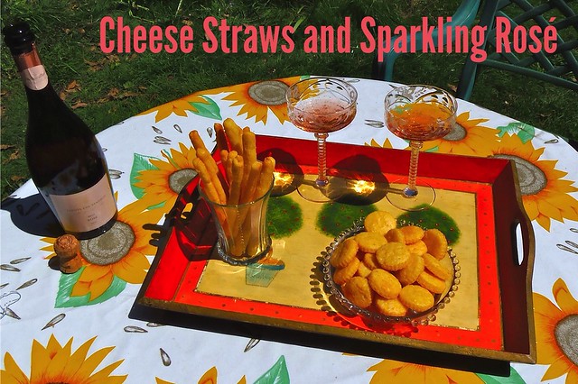 Gluten-Free Cheese Straws and Sparkling Rosé