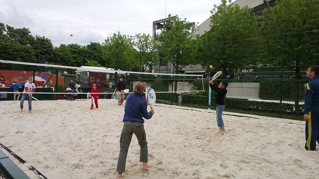 Beach tennis at Roland Garros