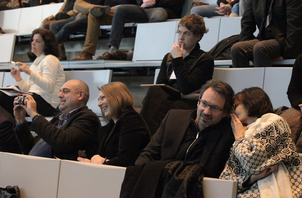 Architecture faculty and guests during the symposium.
