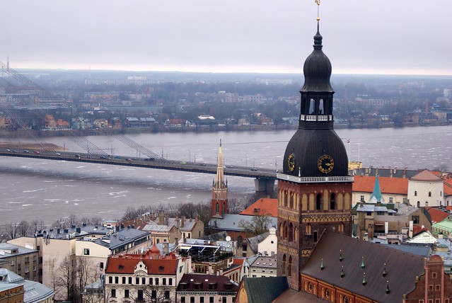 Foggy Riga from top