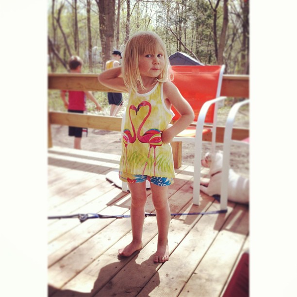 Camping diva showing off her outfit. :D #shekillsme #cmig365may #camping #auburn #riverside