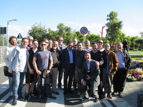 Foto di gruppo con il presidente Pulvirenti