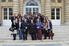 Visite de Paris 2-Assas-Melun au Sénat, 13 mai 2013, avec Mme la sénatrice Hélène Lipietz