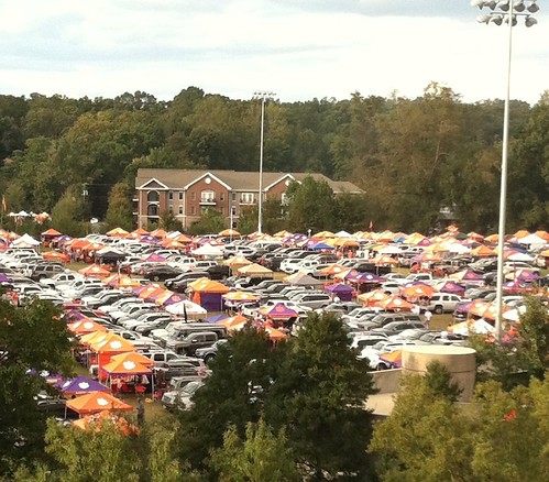 The entire campus looks like this on Game Day