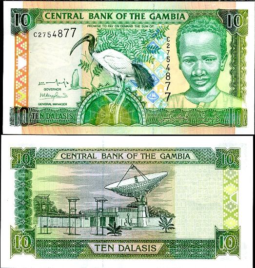 10 Dalasis Gambia 2001, Pick 21