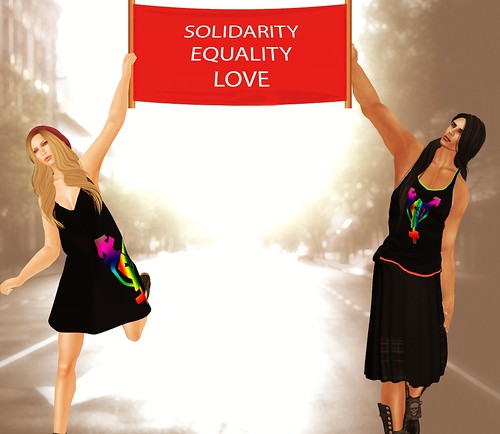 Solidarity-Equality-Love by Photos Nikolaidis