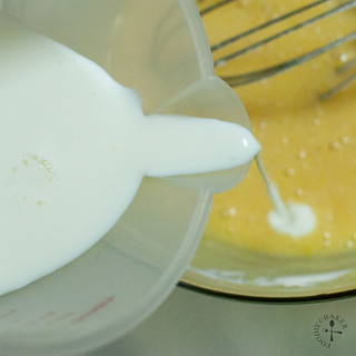 stir in 1/2 of the buttermilk
