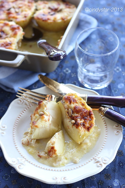 mele al formaggio-baked apple with cheese