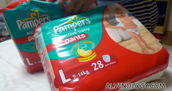 Pampers Active Baby Pants diapers 