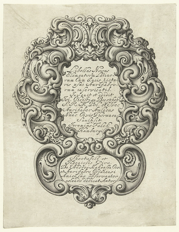 Title page - designs by Jan Chrystian Bierpfaff, 1645-1650