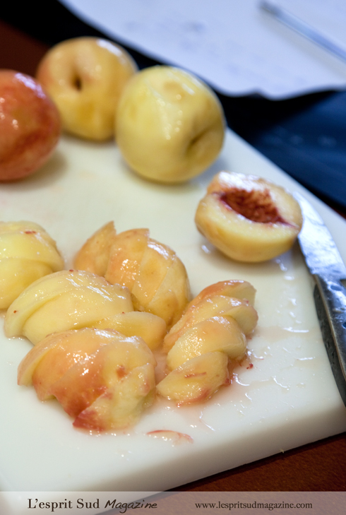 Peach tart - L'institut Gastronomie Riviera (Seillans - Provence)