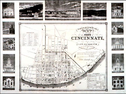 Topographical Map of the City of Cincinnati, from Actual Survey by Capt. H. L. Barnum