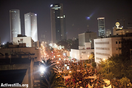 Protest for social justice, Tel Aviv, Israel, 14.7.2012