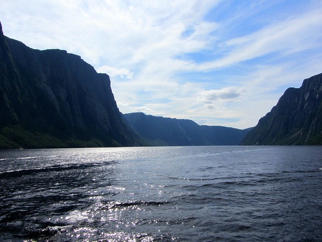 Deep Fjord and Cliffs
