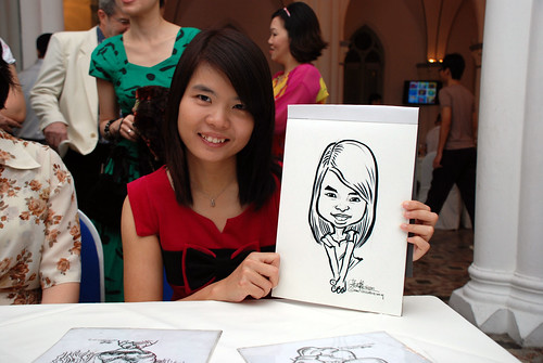 caricature live sketching for Intel Mobile Communications Year-End celebrations - 6