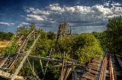 Lincoln Park's Comet roller coaster ruins
