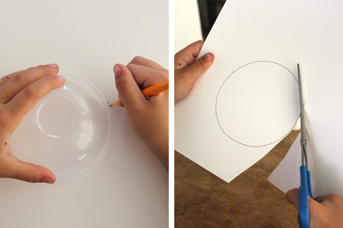 tracing and cutting a circle 