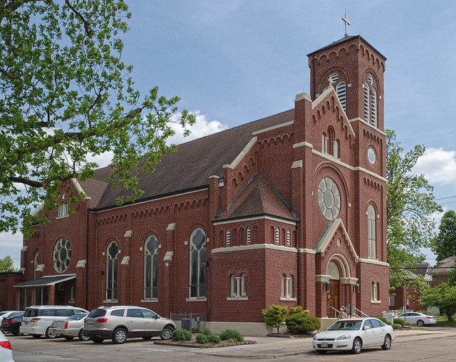 Saint Henry Roman Catholic Church, in Charleston, Missouri, USA - exterior