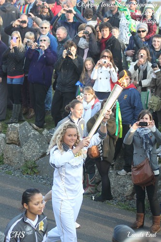 Olympic Torch Relay, Lands End. by Stocker Images