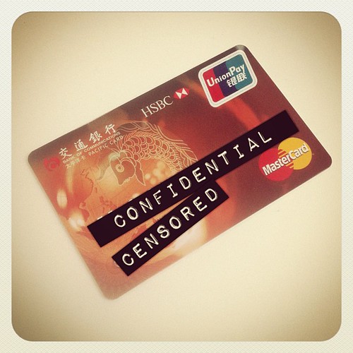 Credit card issued by Bank of Communications