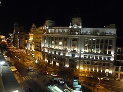 Vista nocturna desde la Terraza del Casino de Madrid