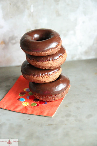 Chocolate and Fresh Mint Donuts
