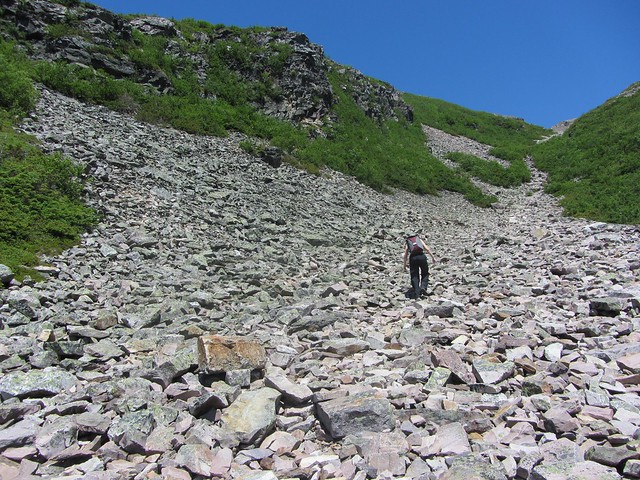 Heading Up The Scree