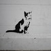 Cat, Stewy stencil, Opposite Outside The Square Gallery, Margate