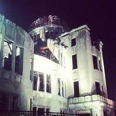原爆ドームも見てきました。外国人さんが多かった。#Hiroshima