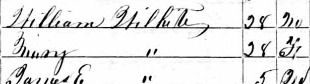 1850 Census Mary McGibboney