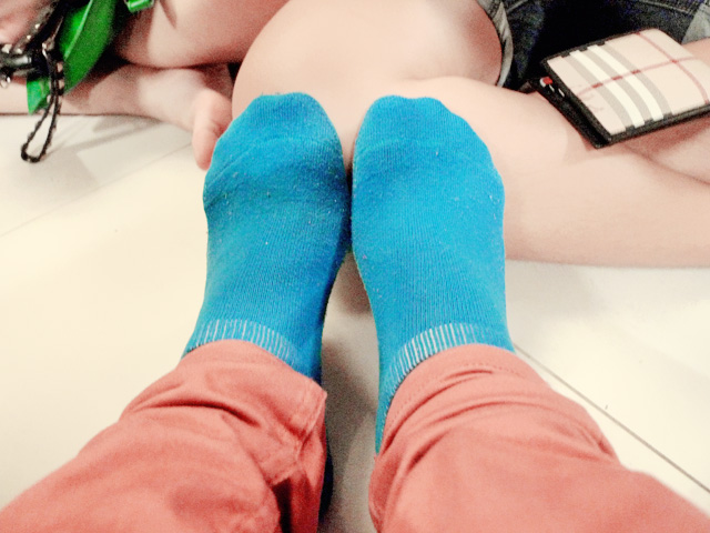 my blue socks