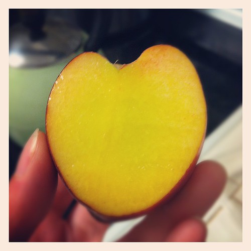 My peach is a heart!