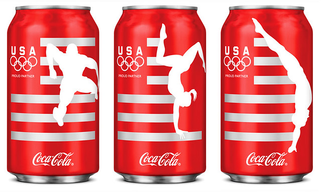 Team USA Coca Cola cans