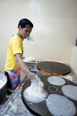 The making of Thin Lumpia Ubod Wrappers / Fresh Spring Roll Wrappers