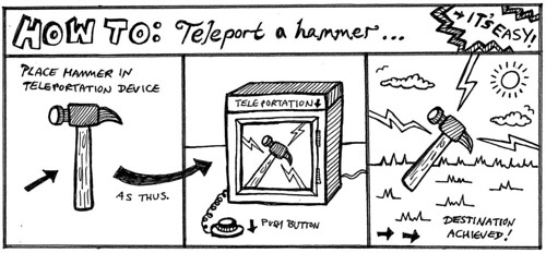 How to teleport a hammer