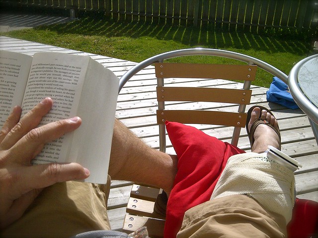 sunshine book reading