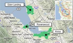 舊金山南灣鹽灘復育計畫位置圖（資料來源：http://www.southbayrestoration.org/）