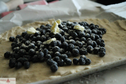 blueberry crostata