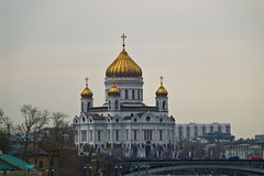 Cathédrale du Christ Sauveur vue depuis le Pont Bolshoy Moskvoretsky
