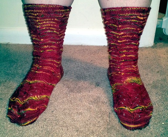 Lady Mary Rivulets Socks - Front View