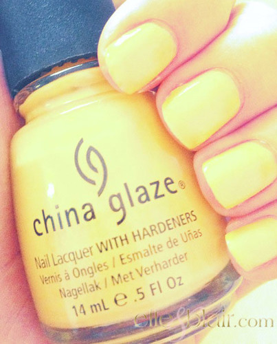 I have never been a yellow nail lover. I remember in middle school one of my