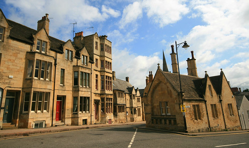 All Saints Road and Sheep Market, Stamford, Lincolnshire