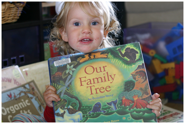 Loving the book, "Our Family Tree: An Evolution Story"