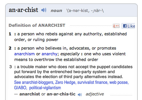 ANARCHIST by Colonel Flick