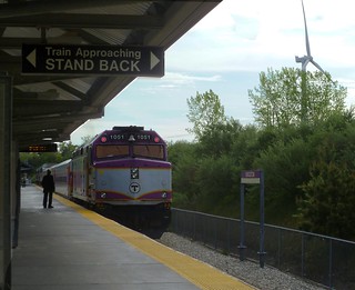 train at Kingston [MA] station
