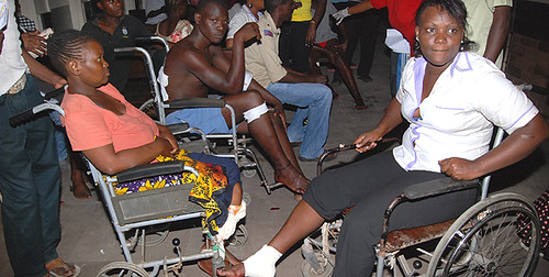 Kenyan blast victims in Mombasa on June 24, 2012. The attacks have been linked to the war of occupation in neighboring Somalia. by Pan-African News Wire File Photos
