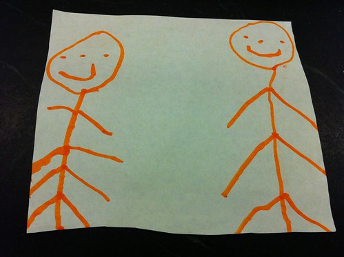 Finn's drawing of him and Charlie