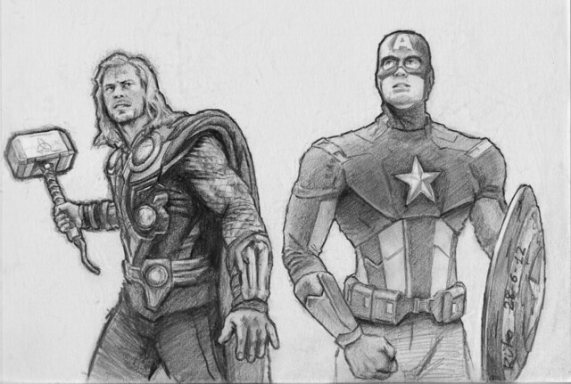 Avengers - Thor & Capt. America