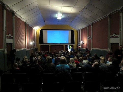 Vardø old cinema, ready for talk by Tristan Manco